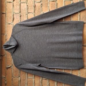 Banana Republic 100% Extra Fine Merino Wool Turtleneck Sweater In Grey